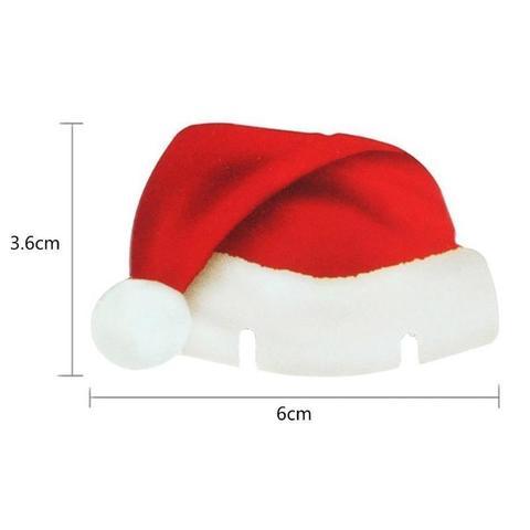 10 Pcs/Lot Chapeau de noel pour verre de Vin Champagne Boisson Tasse