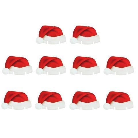 10 Pcs/Lot  Chapeau de noel pour verre de Vin Champagne Boisson Tasse