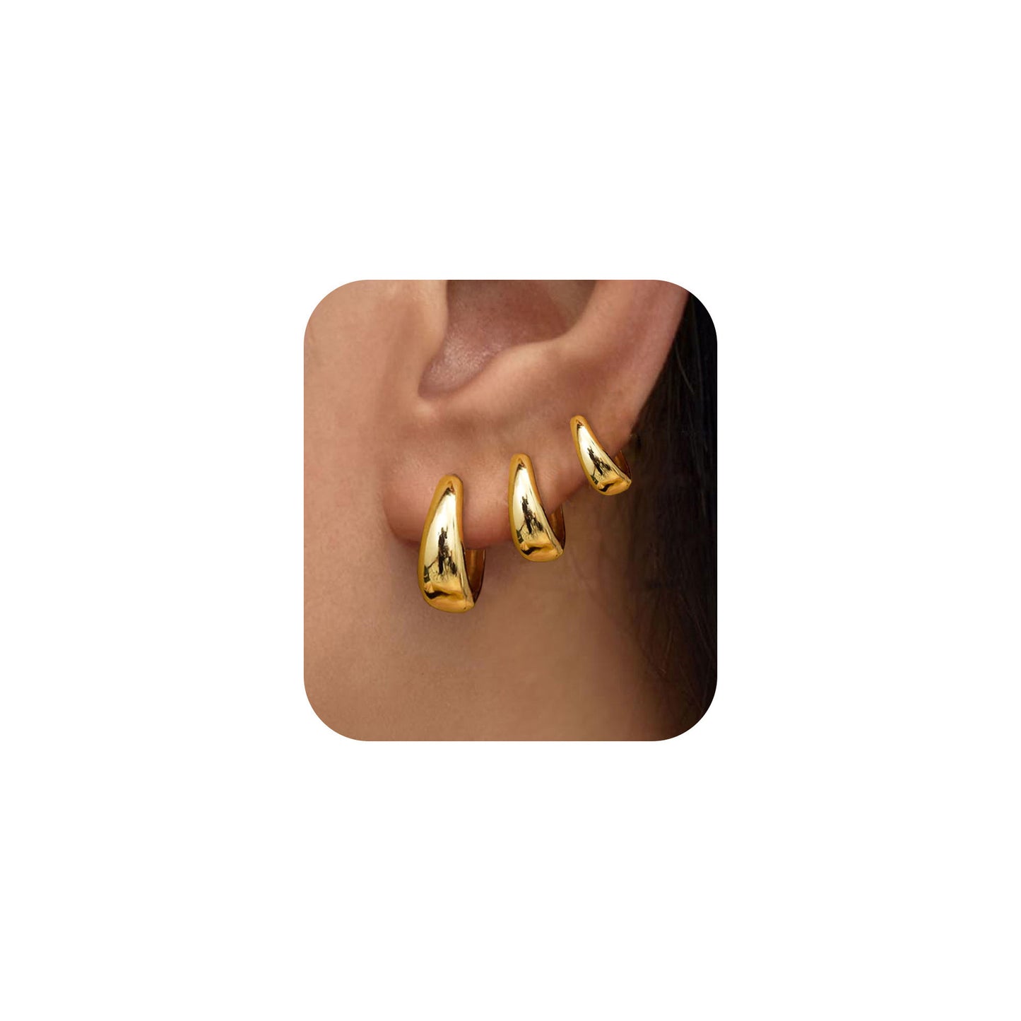 3 paire de boucle d'oreille