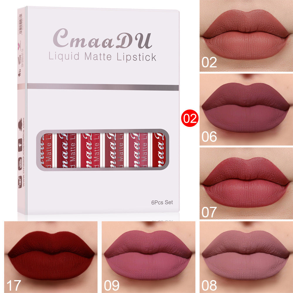6 Rouge À Lèvres Longue Durée Brillant À Lèvres