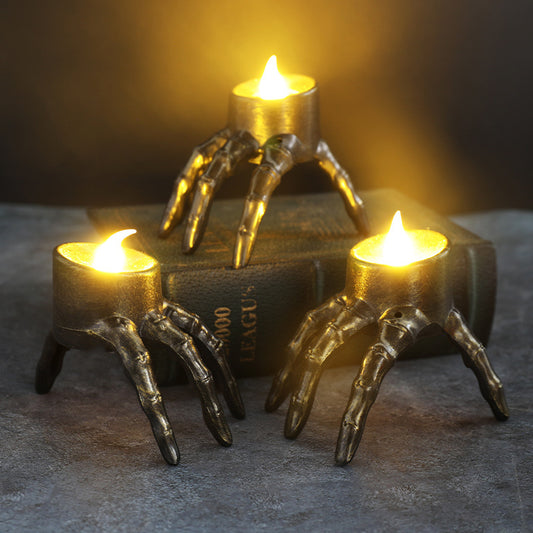 Accessoires bougie lumineuse main d'Halloween