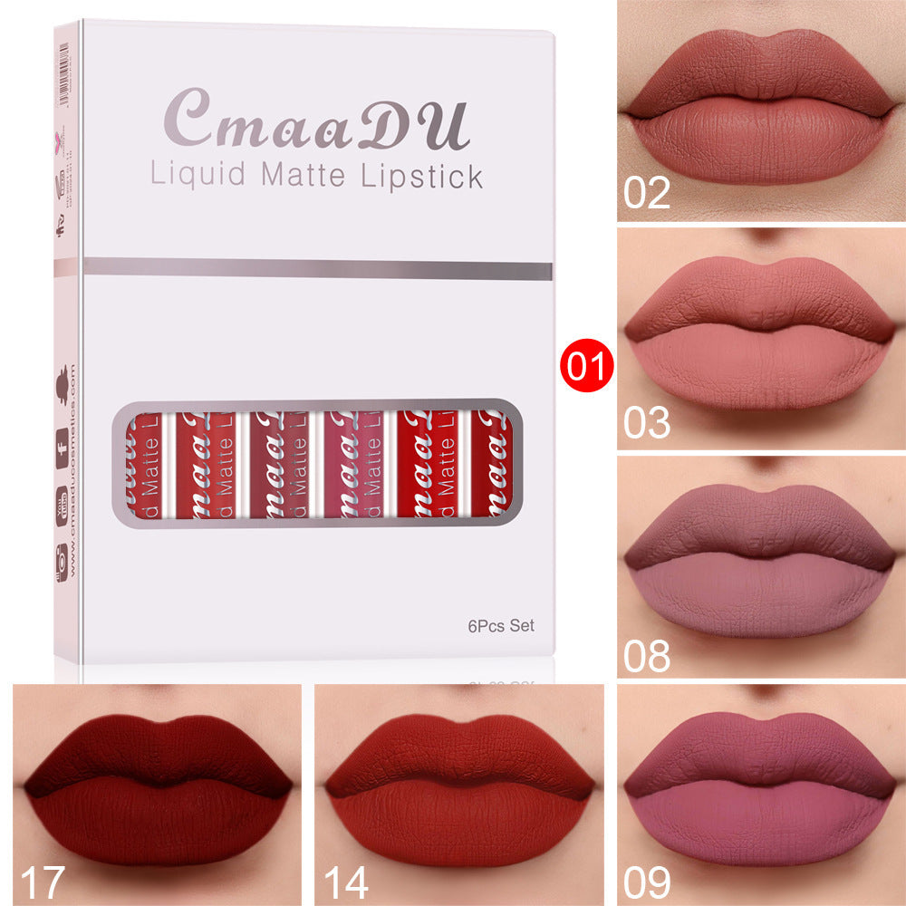 6 Rouge À Lèvres Longue Durée Brillant À Lèvres